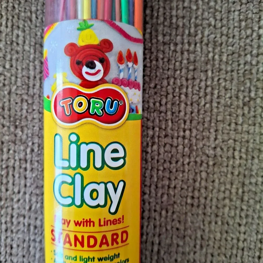 Lot of 6 - TORU Line Clay Creative Set | 12 Colors 48 Pieces Sticks  Arts Crafts